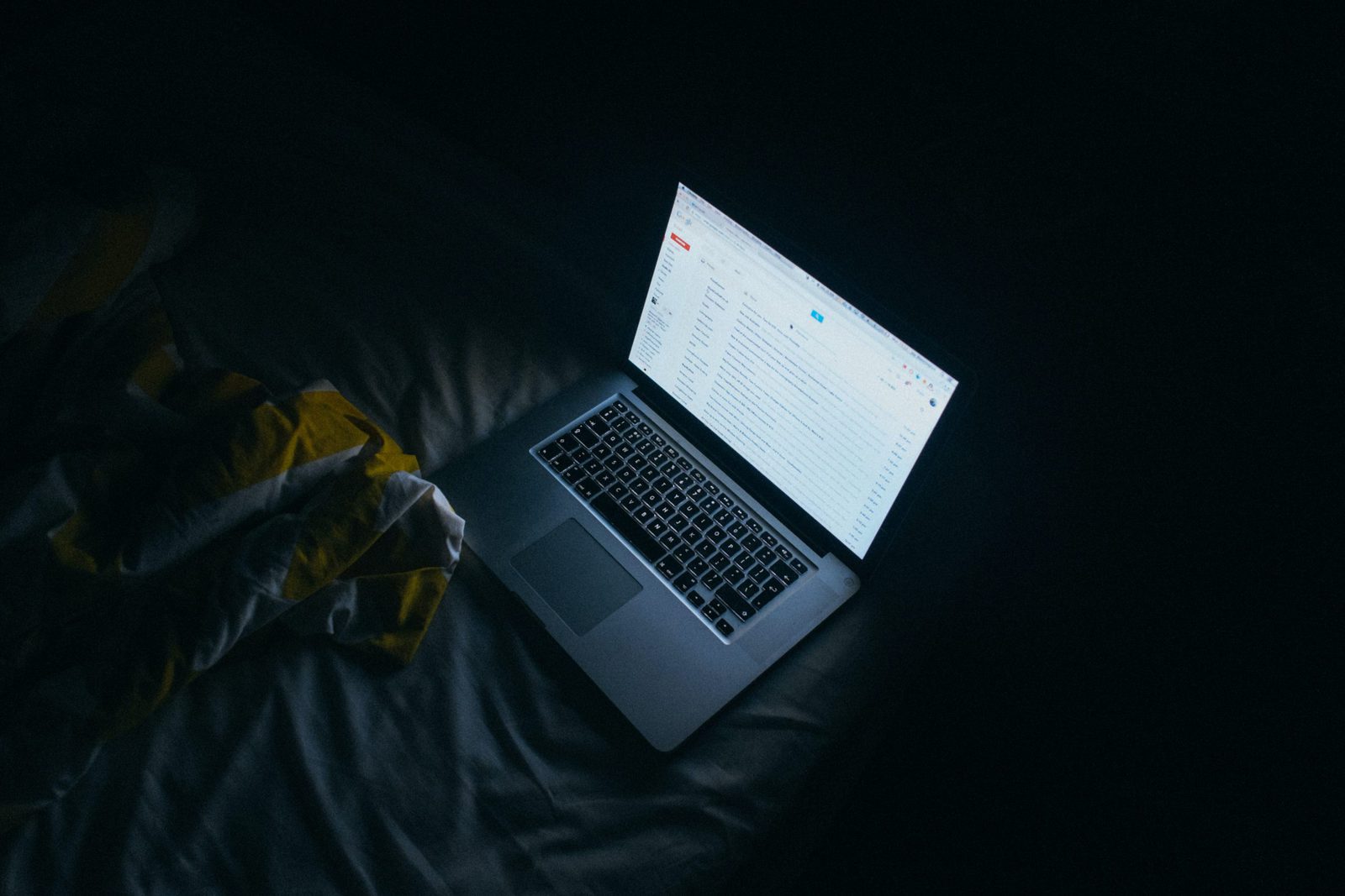 Most insomnias find it hard to resist logging on when we've been awake for hours - but it makes it harder to sleep.