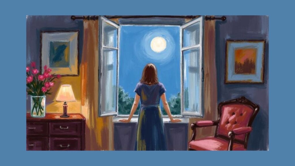 middle aged woman awake at night during menopause sleep changes