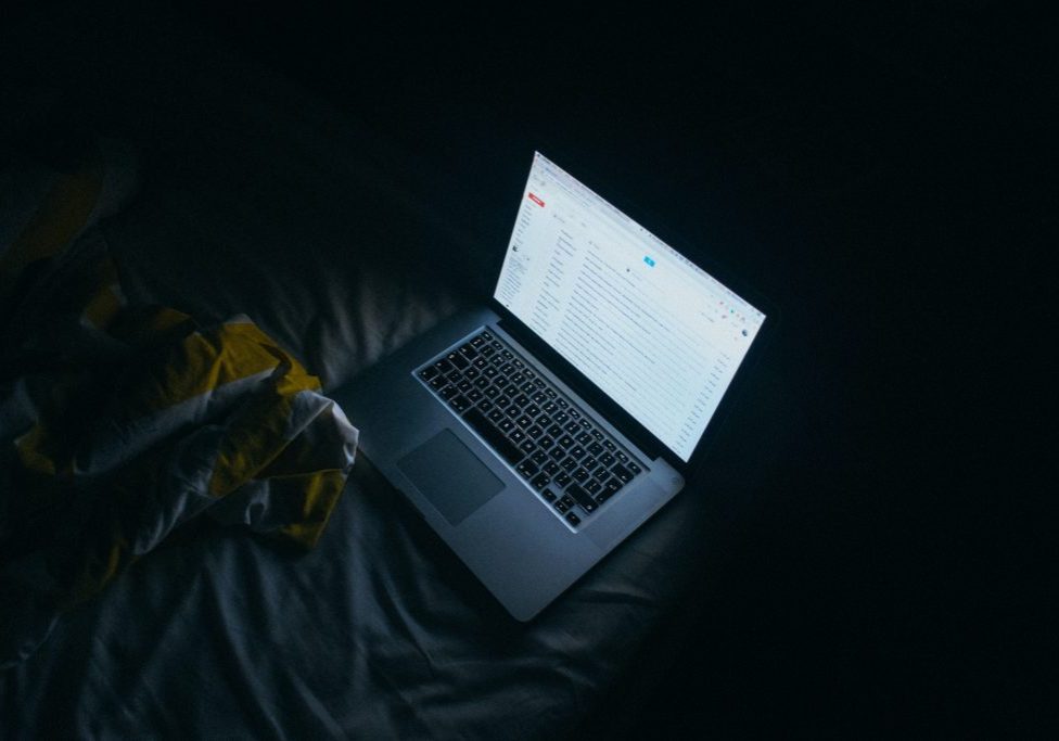 Most insomnias find it hard to resist logging on when we've been awake for hours - but it makes it harder to sleep.