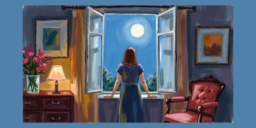 middle aged woman awake at night during menopause sleep changes